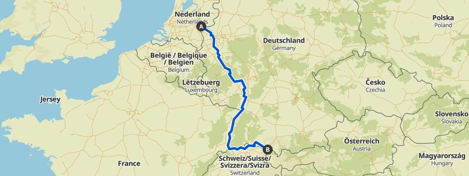 DRoute 8 RheinRoute FahrradCollection von komoot